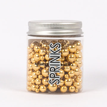 SHINY GOLD BUBBLE BUBBLE (65g) Sprinkles - by Sprinks