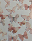 Pale Pink Pre-cut Edible Wafer Paper Butterflies