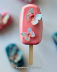 Pink & Blue Pre-cut Edible Wafer Butterflies