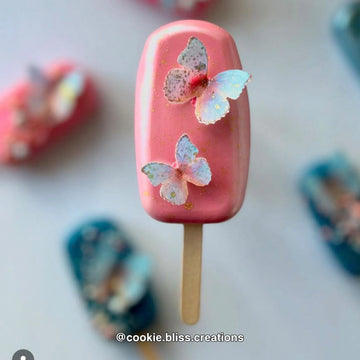Pink & Blue Pre-cut Edible Wafer Butterflies image 1