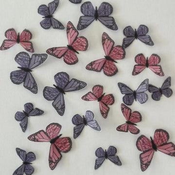 Purple & Pink Taylor Swift Inspired Pre-cut Edible Wafer Butterflies image 1