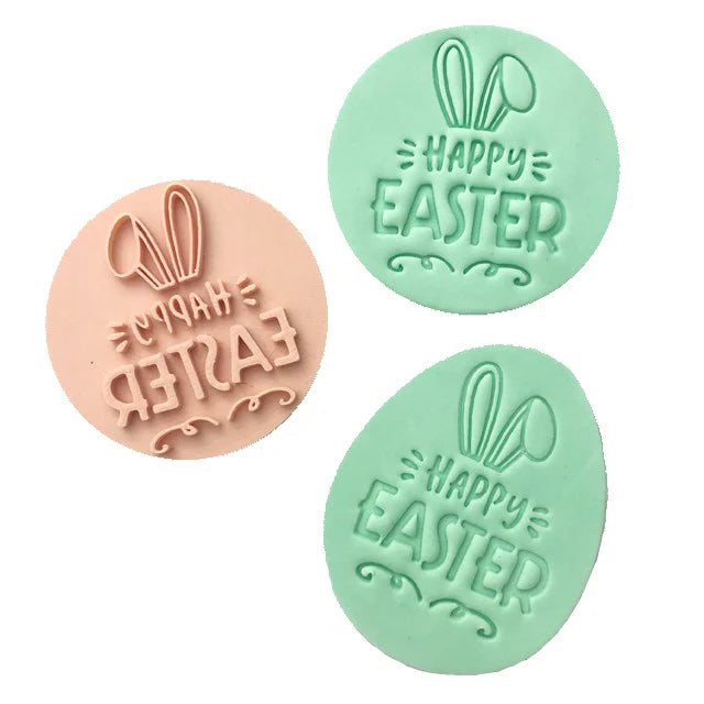 Happy Easter Embosser (Little Biskut) - 60mm