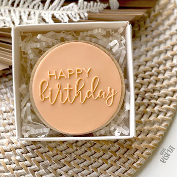 Happy Birthday Cursive Debosser (Little Biskut Level Up!) image 1