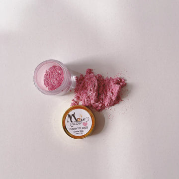 More Glow Fairy Floss Pink Edible Lustre Sparkle Dust image 2