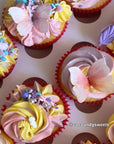 Multi-coloured Pre-cut Edible Wafer Butterflies