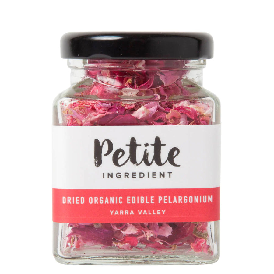 Dried Organic Edible Pelargonium Pink