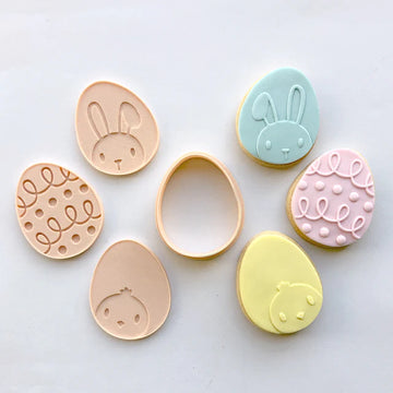 Easter Egg Minis Cutter & Debosser Set (Little Biskut)